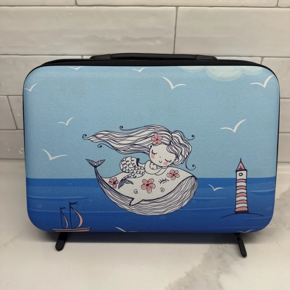 60 Slot Multi Purpose Storage Case Organizer & Protector Mermaid Art, Beads, Etc